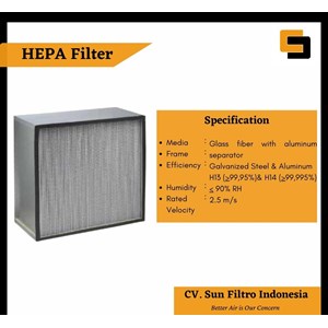 hepa filter - sunfiltro