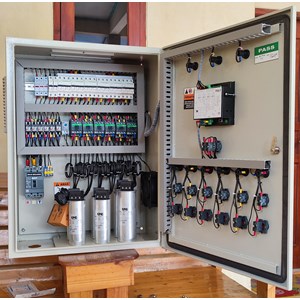 panel capasitor bank 150 kvar 10 step