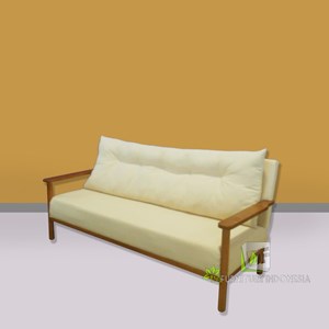 sofa koji yellow minimalis kerajinan kayu