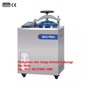 scitek vertical  pressure steam sterilizer st vx35  cap. 35 liter