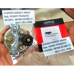 veethree battery volt meter gauge switch voltmeter - 16-32v - 52mm-4