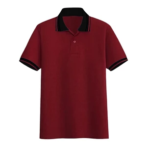kaos polo kerah strip hitam-1