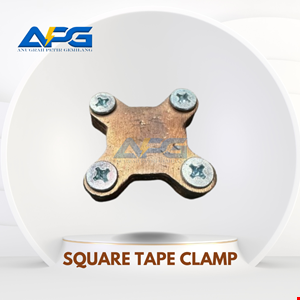 square tape clamp kuningan lapis tembaga