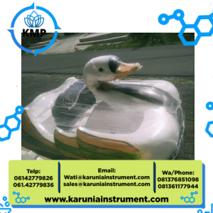 perahu bebek dayung warna putih ( white duck paddle boat )