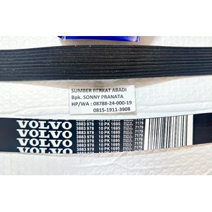 volvo 3883978 v-belt 10pk1695 fan belt 10pk 1695 belt 10 pk 1695-3