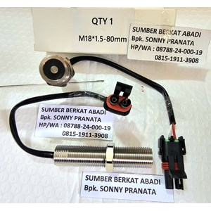 mpu m18x1.5-80mm drat 18mm - mpu 18 mm - length 8 cm - connector 2 pin-6