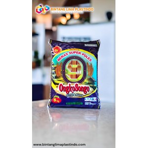 packaging plastik untuk beras 5kg color printing