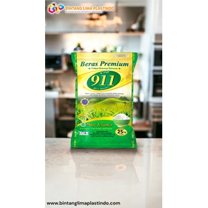 packaging plastik pe untuk beras 5kg color printing