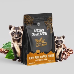 roasted bean luwak coffee-1