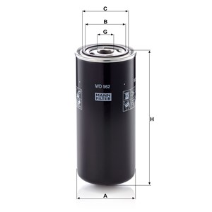 mann hydraulic filter wd962