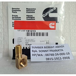 cummins 181213 plain adapter elbow - kta 19-3