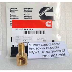 cummins 181213 plain adapter elbow - kta 19-1