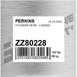 perkins zz80228 cylinder head assembly loaded diesel - genuine