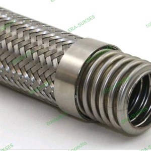 flexible metal hose 3/8 inch x 125cm wm galvanis - stainless 304-1