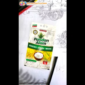 kemasan karung 5kg untuk beras dengan design custom-2