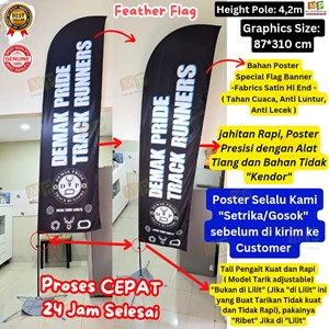 beach flag/ flag banner/ feather flag 4m/ umbul umbul-5