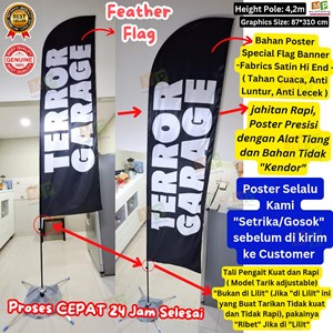 beach flag/ flag banner/ feather flag 4m/ umbul umbul-1