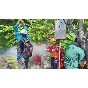 sewa alat uji riksa hydrant / hidran proteksi kebakaran gedung-2