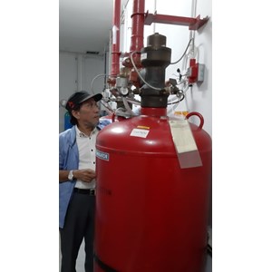 clean agent gas fire suppression fm200/novec1230 ruang server