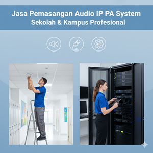 pemasangan audio ip pa sound system sekolah kampus