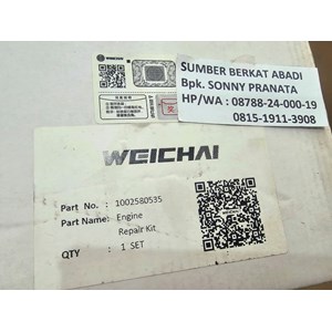 weichai 1002580535 gasket kits seal packing set loader engine repair