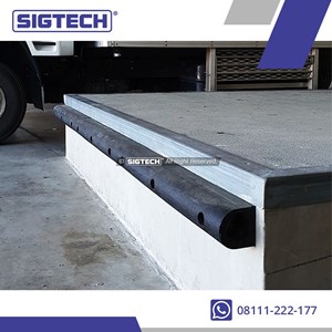 rubber bumper type d – pelindung loading dock tahan benturan-1
