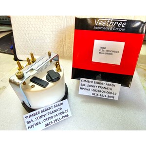 veethree 080829 mpu hours and tachometer 0 - 4000 rpm 85mm with lcd g-2