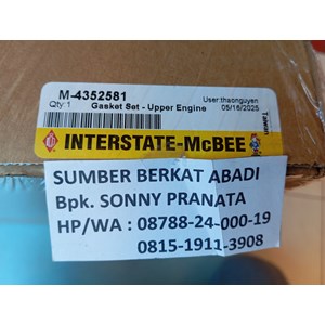mcbee interstate m-4352581 upper 4352581 - kta38 genuine made in usa