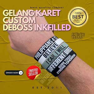 gelang karet deboss inkfilled custom design | aksesories promosi-2