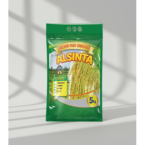kemasan plastik laminasi 5kg untuk benih padi seal kuat printing color
