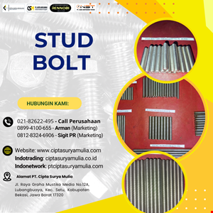 sparepart stud bolt baut tanam atau baut ulir mesin-2