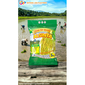 kemasan plastik laminasi 5kg untuk benih padi seal kuat printing color-2