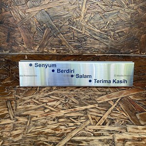 papan nama meja / name desk stainless etching-2