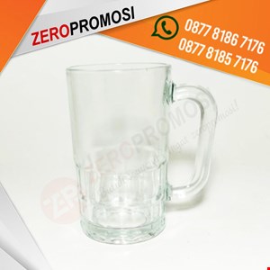 sedia aneka souvenir gelas kaca - mug promosi custom logo-2