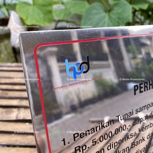 papan nama pengumuman bentuk l 25 x 20 cm bank jatim-3