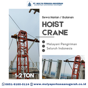 sewa hoist crane cilacap | mesin hoist | 085191600114