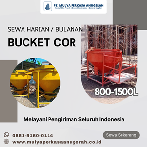 sewa bucket cor pati | concrete bucket | 085191600114