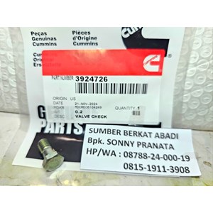cummins 3924726 check valve 3916360-1