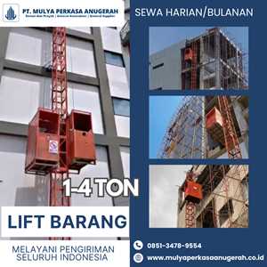 sewa lift barang malang | hoist 1-4 ton | 085134789554