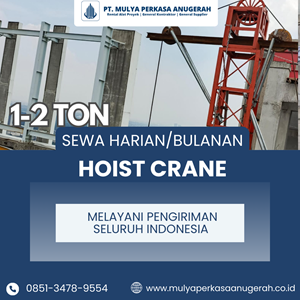 sewa hoist crane probolinggo | winch electric | 085134789554