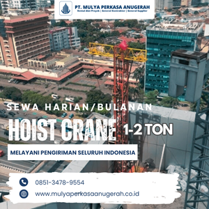 sewa hoist crane mojokerto | winch electric | 085134789554