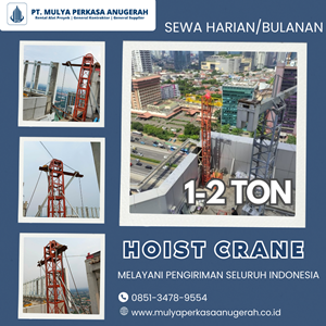 sewa hoist crane pasuruan | winch electric | 085134789554