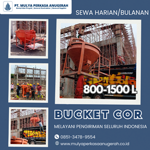 sewa bucket cor cilegon | cor beton | 085134789554