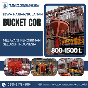 sewa bucket cor tangerang | cor beton | 085134789554