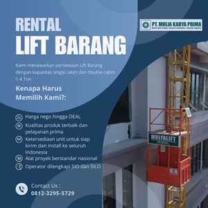 sewa passenger hoist garut | 081232955729-3