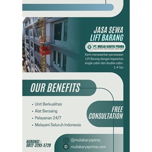 sewa passenger hoist bogor | 081232955729-6