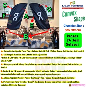 backpack flag/ backpack banner/ tas bendera/ pacer flag