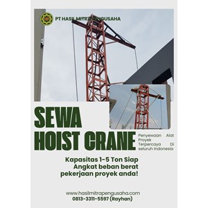 sewa hoist crane rejang lebong bengkulu | pt hmp