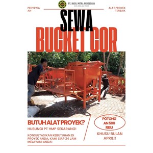 sewa bucket cor probolinggo 800-1500l | hmp terpercaya