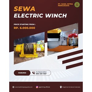 sewa winch electric ngawi murah terpercaya untuk angkat material